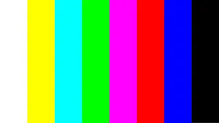Color bar test pattern