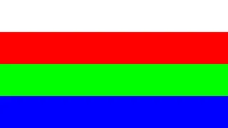 WRGB color test pattern