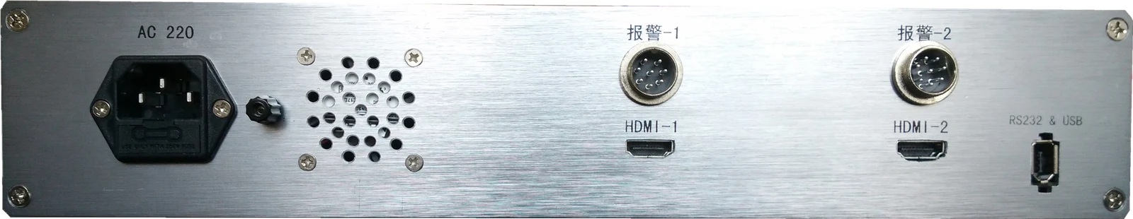 AG-5116 rear panel interfaces