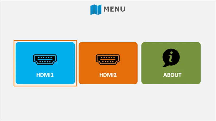 SVG-202 menu settings screen